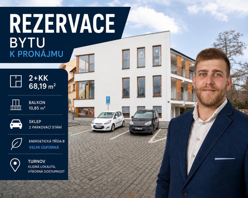 Rezervace bytu 2+kk v Turnově: i pronájem pouze na jeden rok našel své zájemce