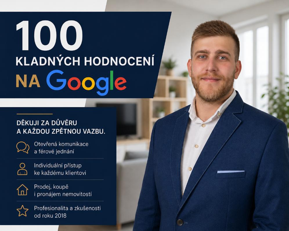 100 kladných hodnocení na Googlu