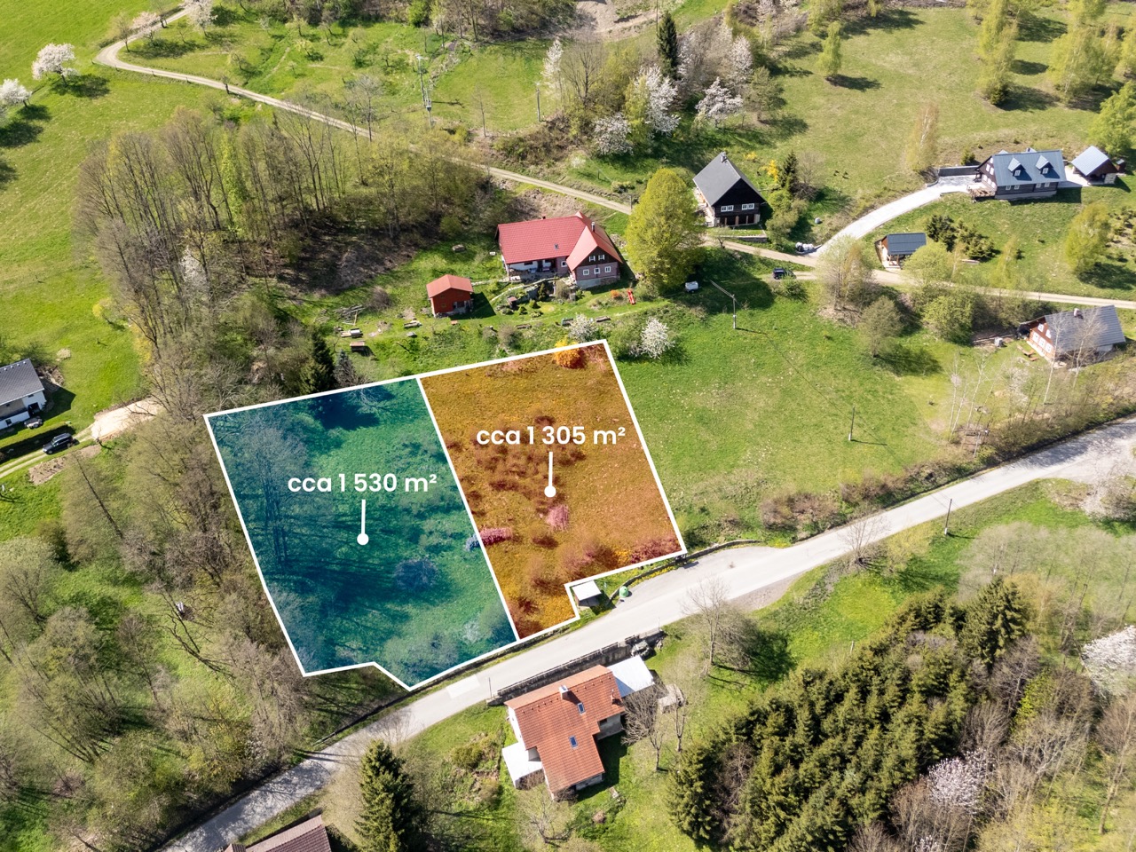 Stavební pozemek 2835 m2, Víchovská Lhota