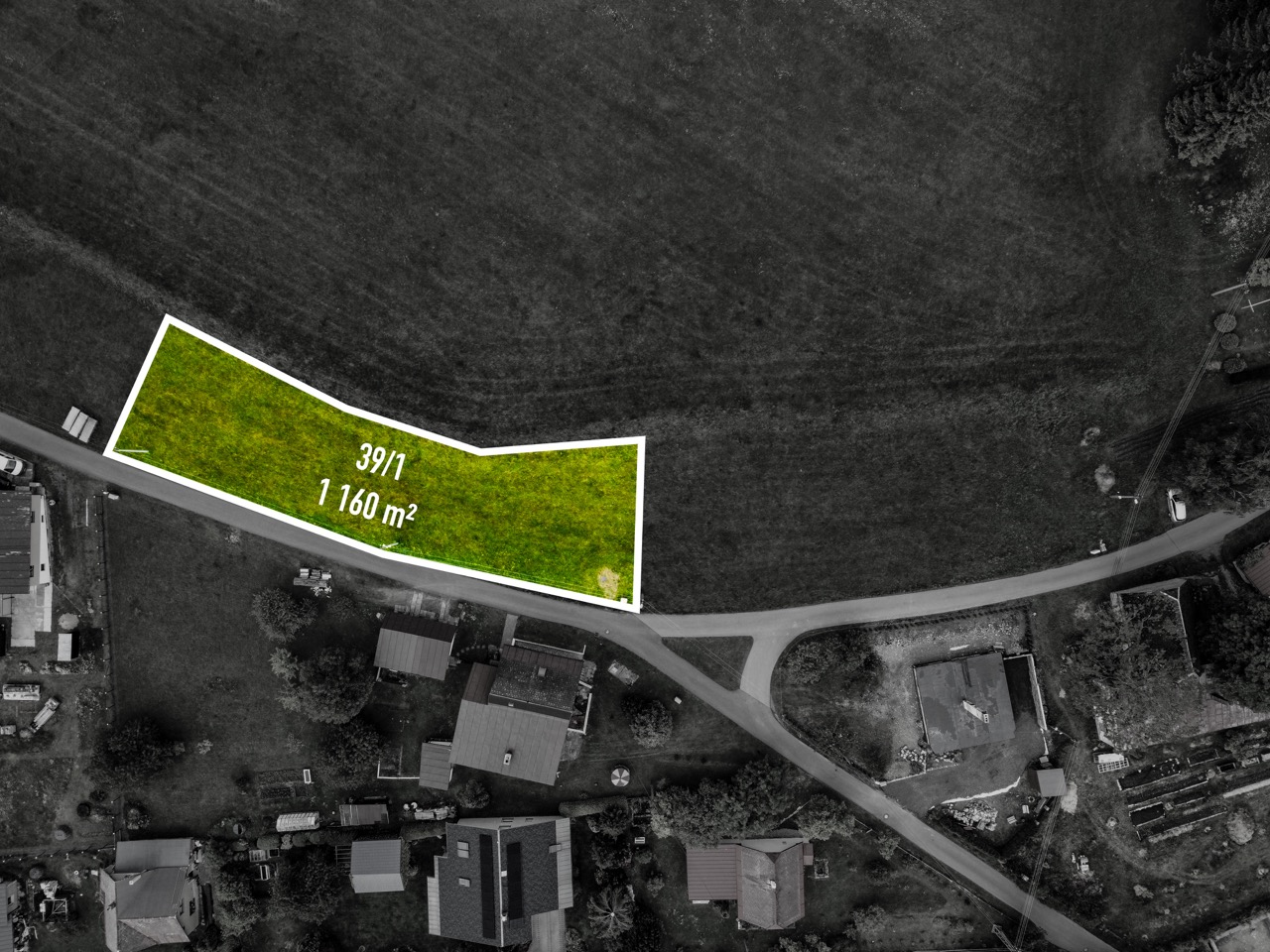Stavební pozemek 1160 m2, Zásada