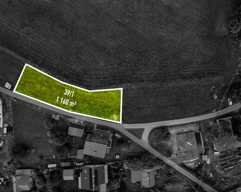 Stavební pozemek 1160 m2, Zásada